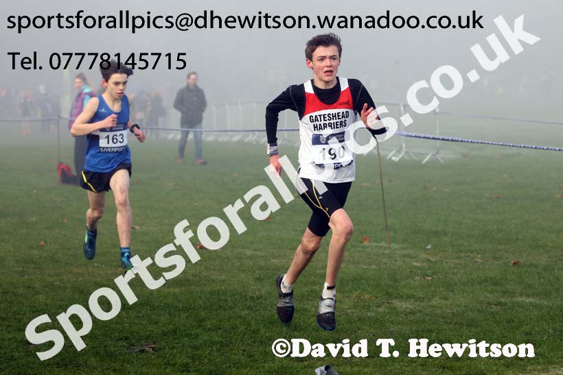Boys under-13s, European Cross Country Trials, Sefton Park, Liverpool. Photo: David T. Hewitson/Sports for All Pics